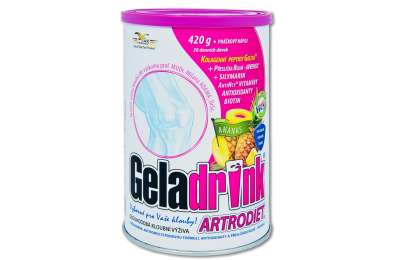 GELADRINK Artrodiet Ananas - Комплексный состав для продление активной жизнедеятельности суставов, позвоночника и сосудов, 420 г